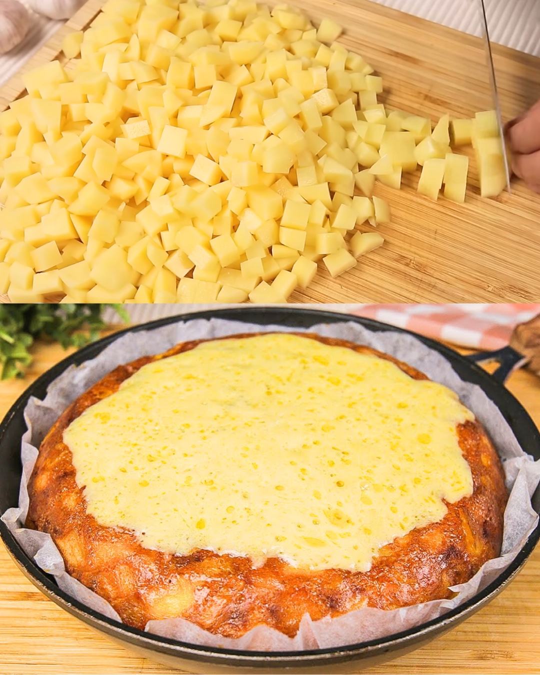 Potato and Minced Meat Skillet with Dill Mustard Sauce