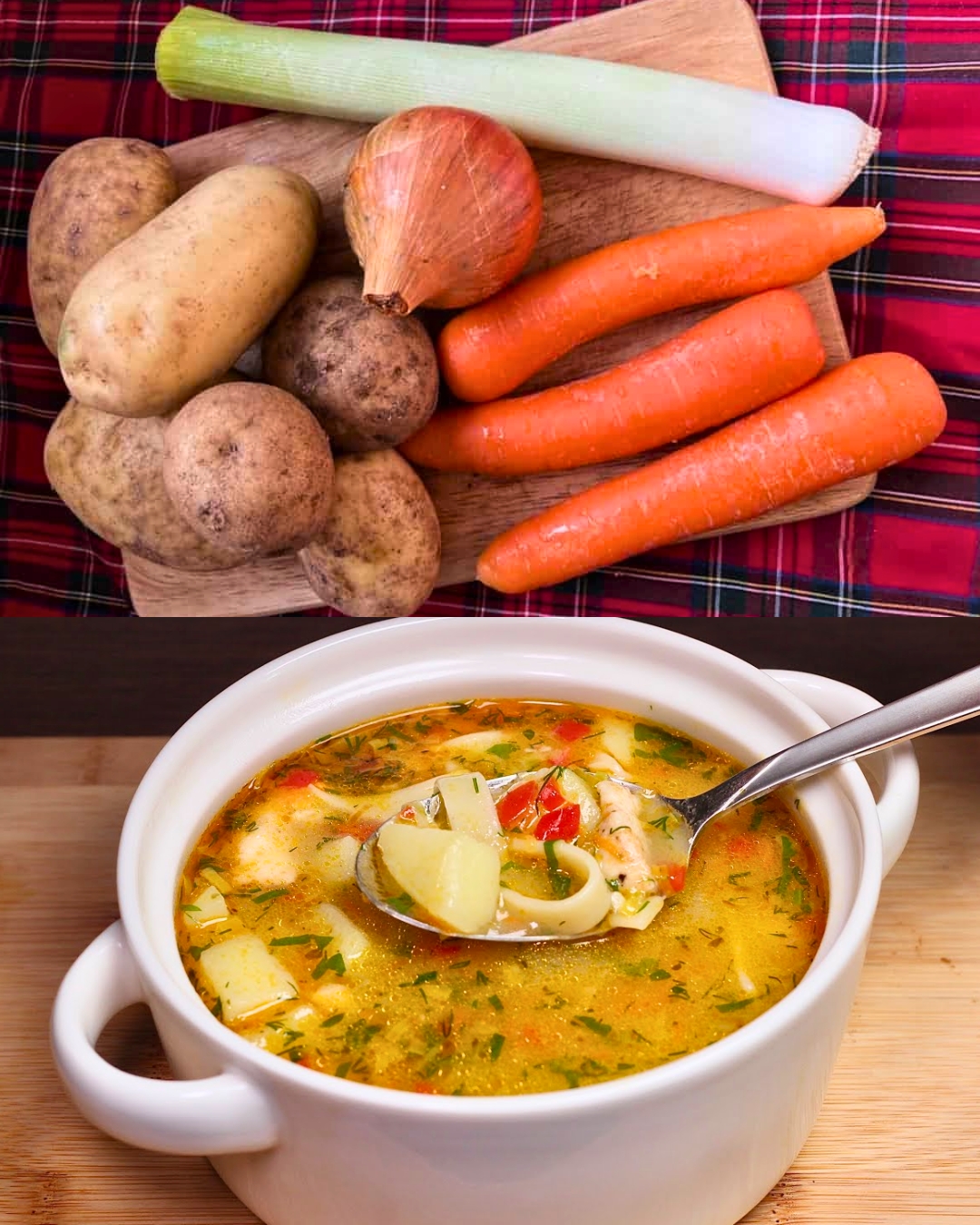 Hearty Chicken and Vegetable Soup with Noodles