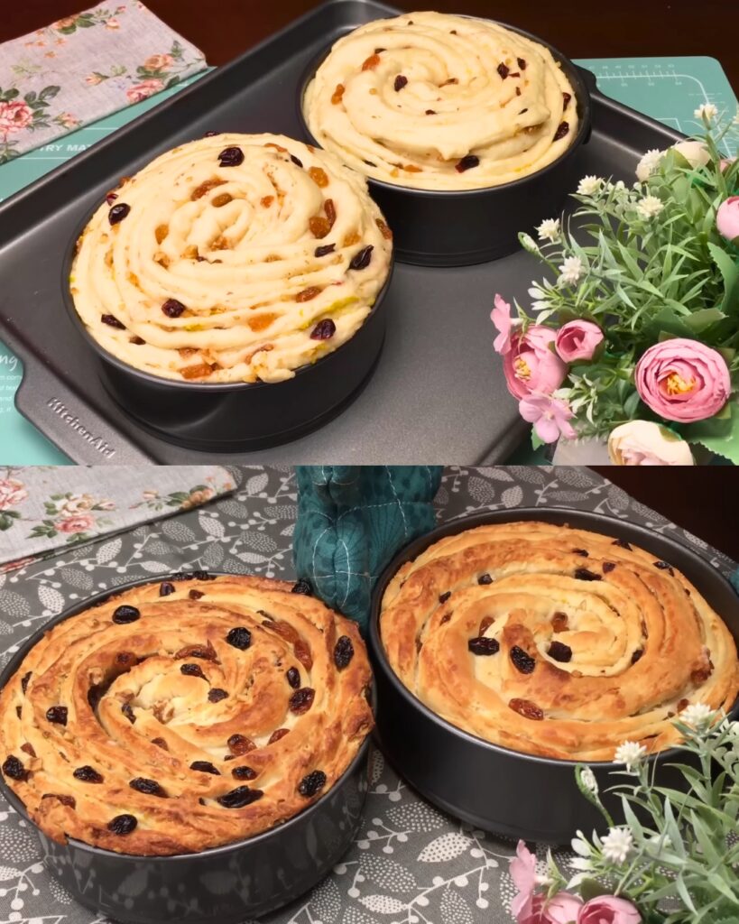 Sweet Holiday Bread with Raisins, Cranberries, and Walnuts