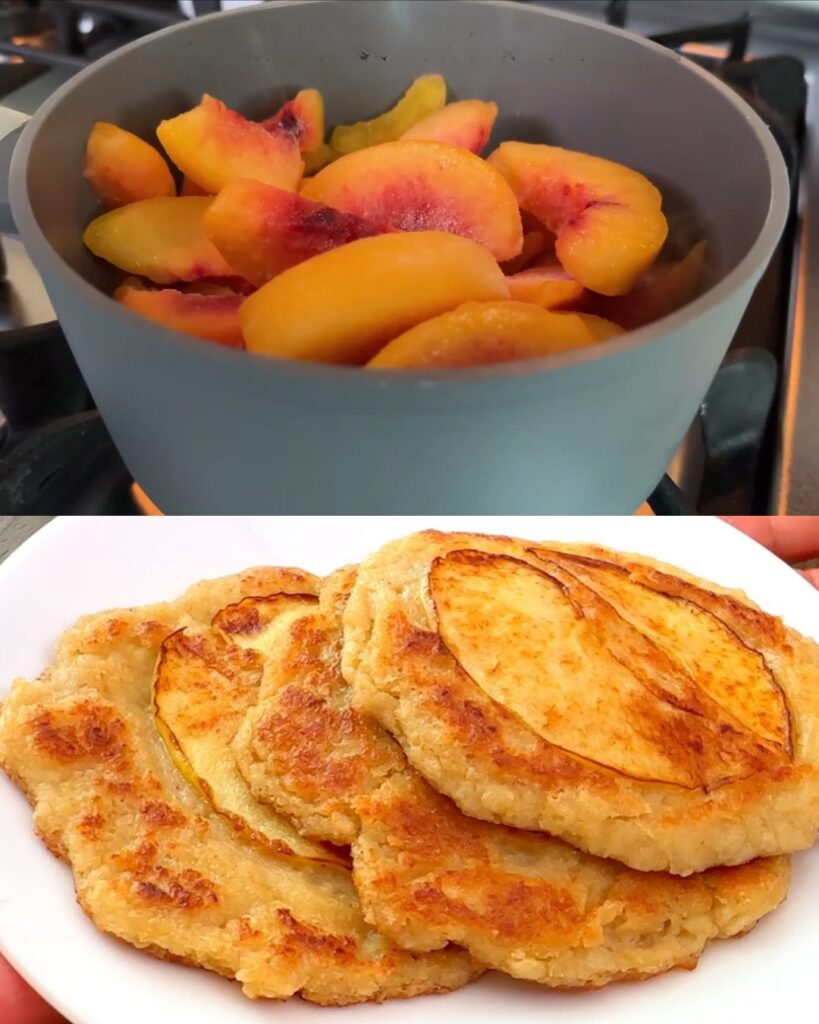 Peach and Apple Oatmeal Breakfast Bowl