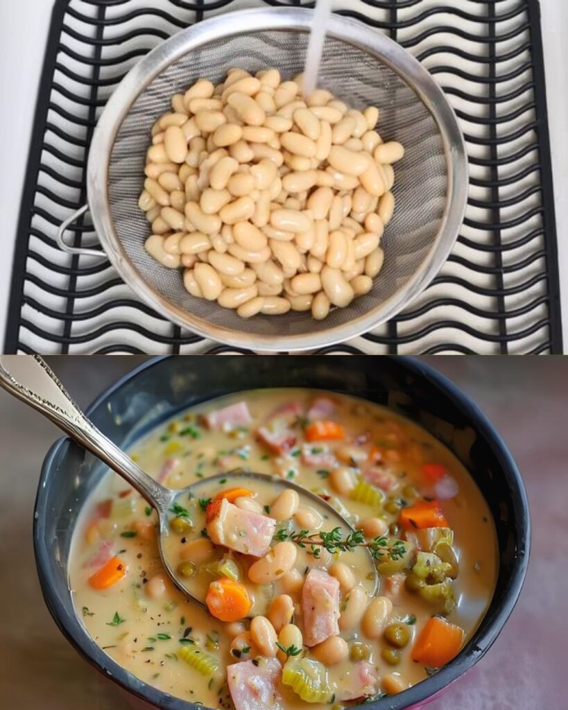 Hearty Navy Bean and Ham Soup