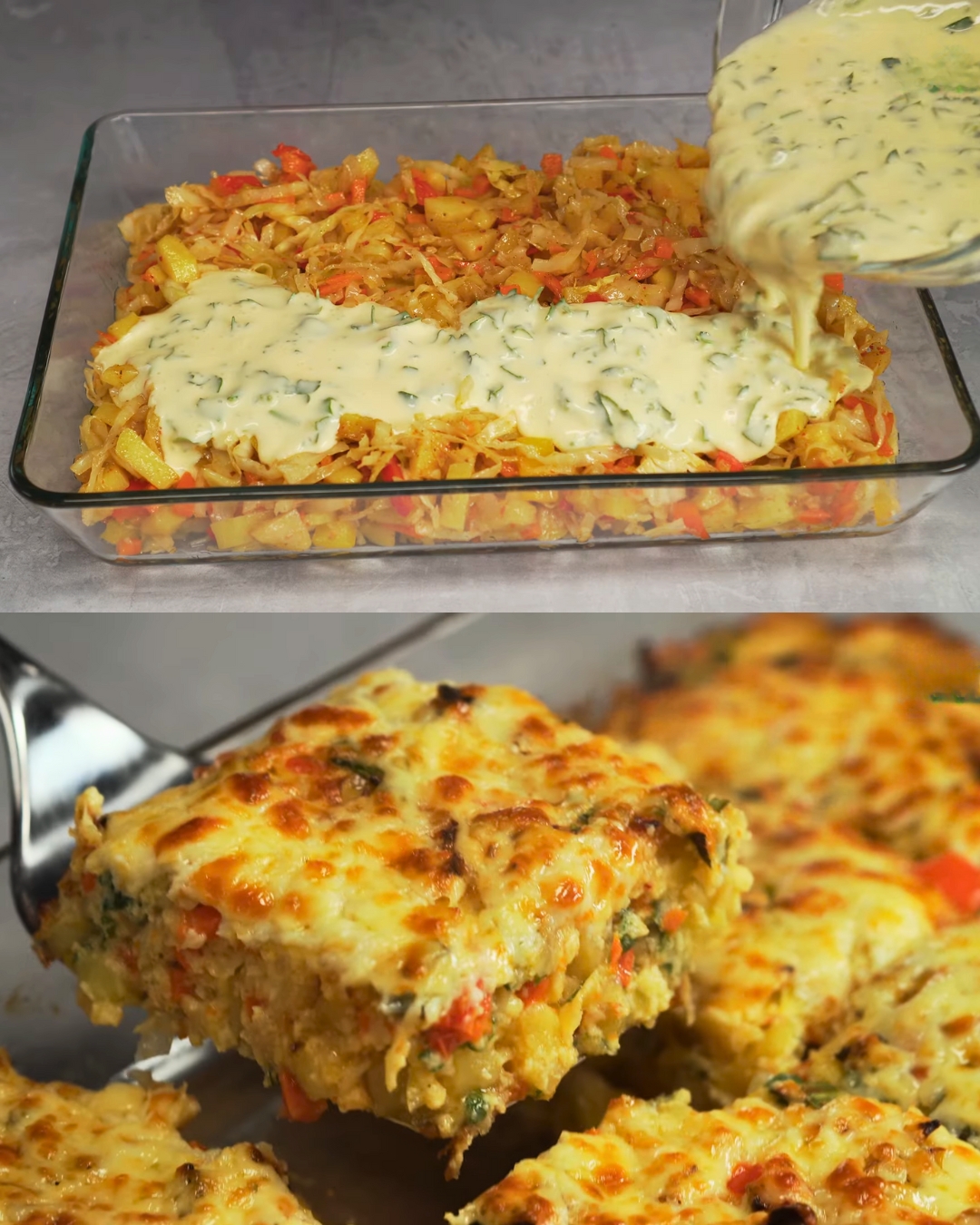 Potato and Cabbage Casserole
