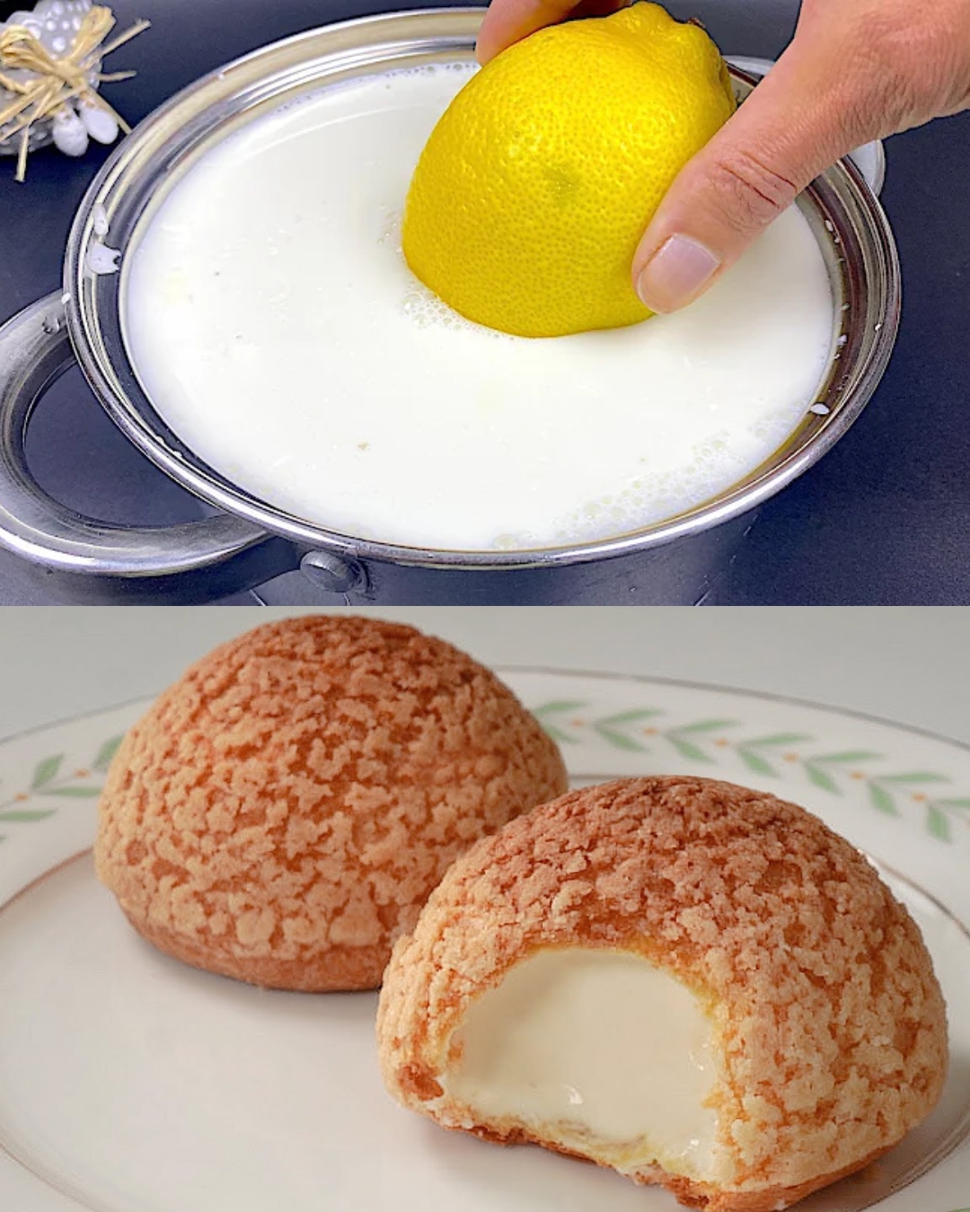 Easy Cream Puffs (Best Recipe! Crispy Cream Choux, Choux Au Craquelin)