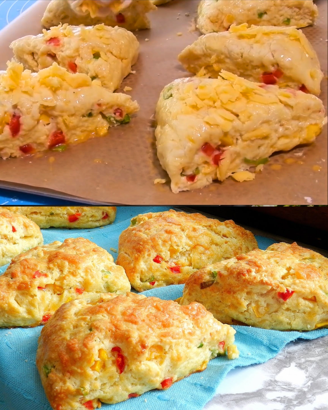 Cheesy Vegetable Scones