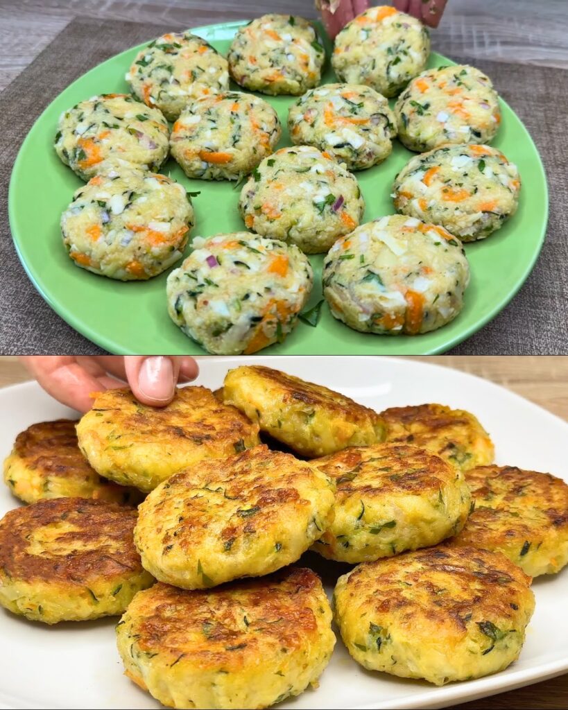 Vegetable Fritters with Zucchini, Potatoes, and Cheese