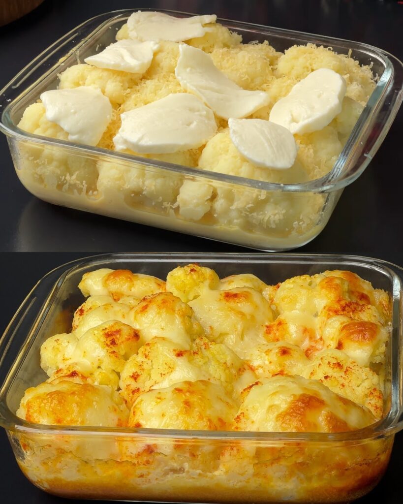 Cheesy Baked Cauliflower Delight