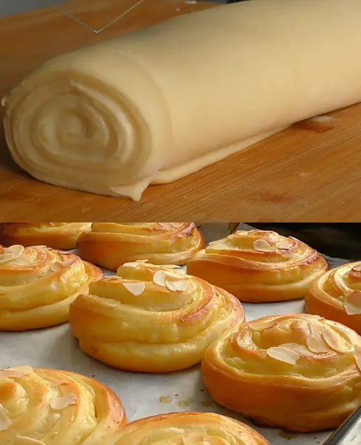 Custard-Filled Sweet Bread Roll