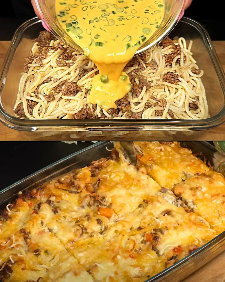 Cheesy Spaghetti Casserole
