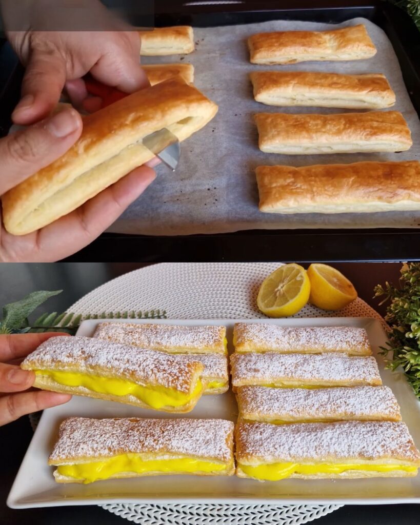 Lemon Cream Puff Pastry Tarts Recipe