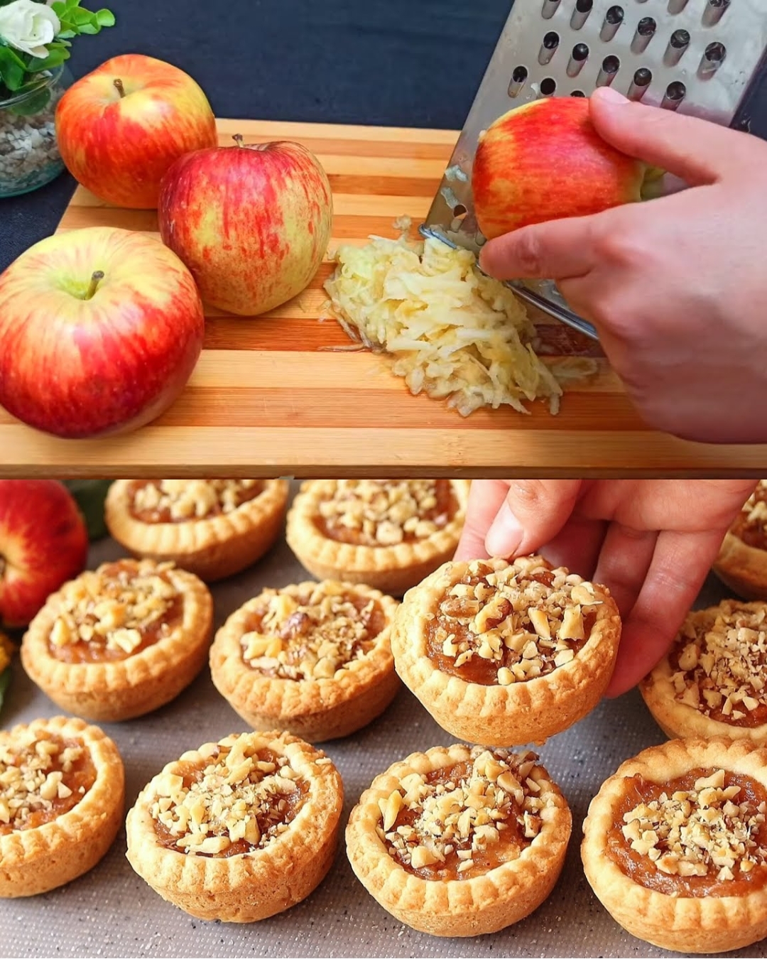 Apple and Walnut Tartlet Cookies