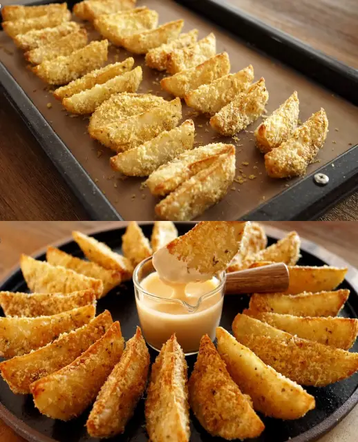 Crispy Parmesan Potato Wedges