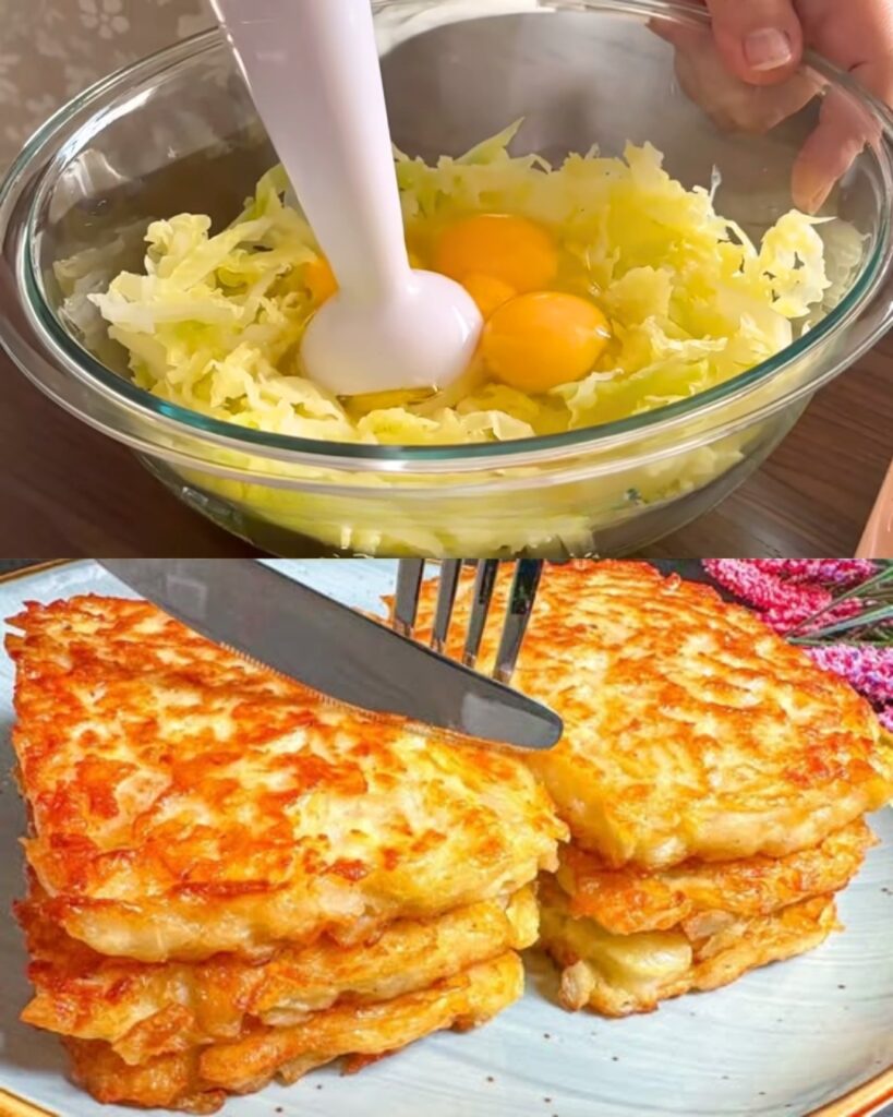 Cabbage Fritters with Garlic Dill Yogurt Sauce