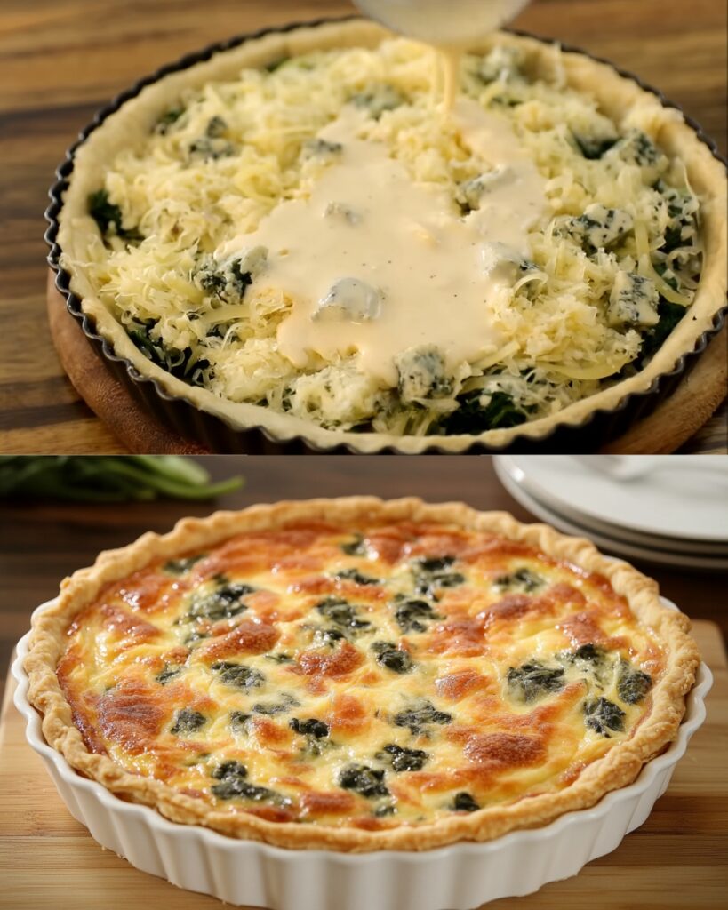 Spinach and Cheese Quiche