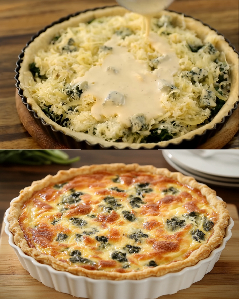 Spinach and Cheese Quiche
