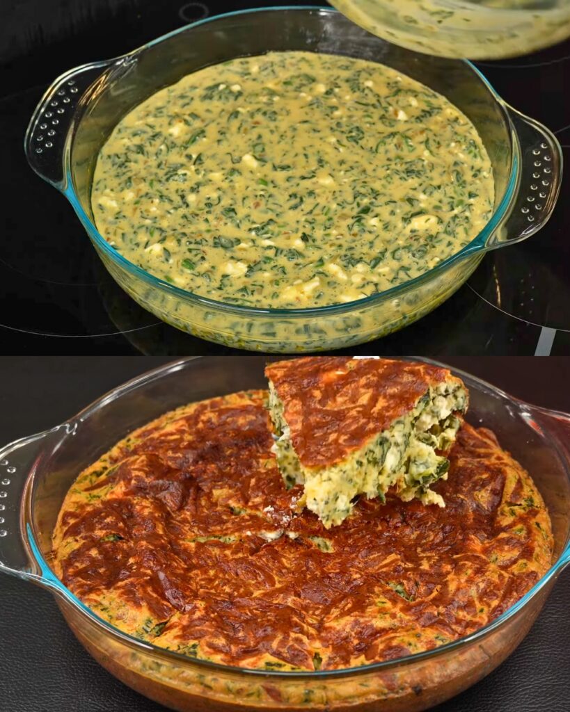 Spinach and Cheese Savory Bake