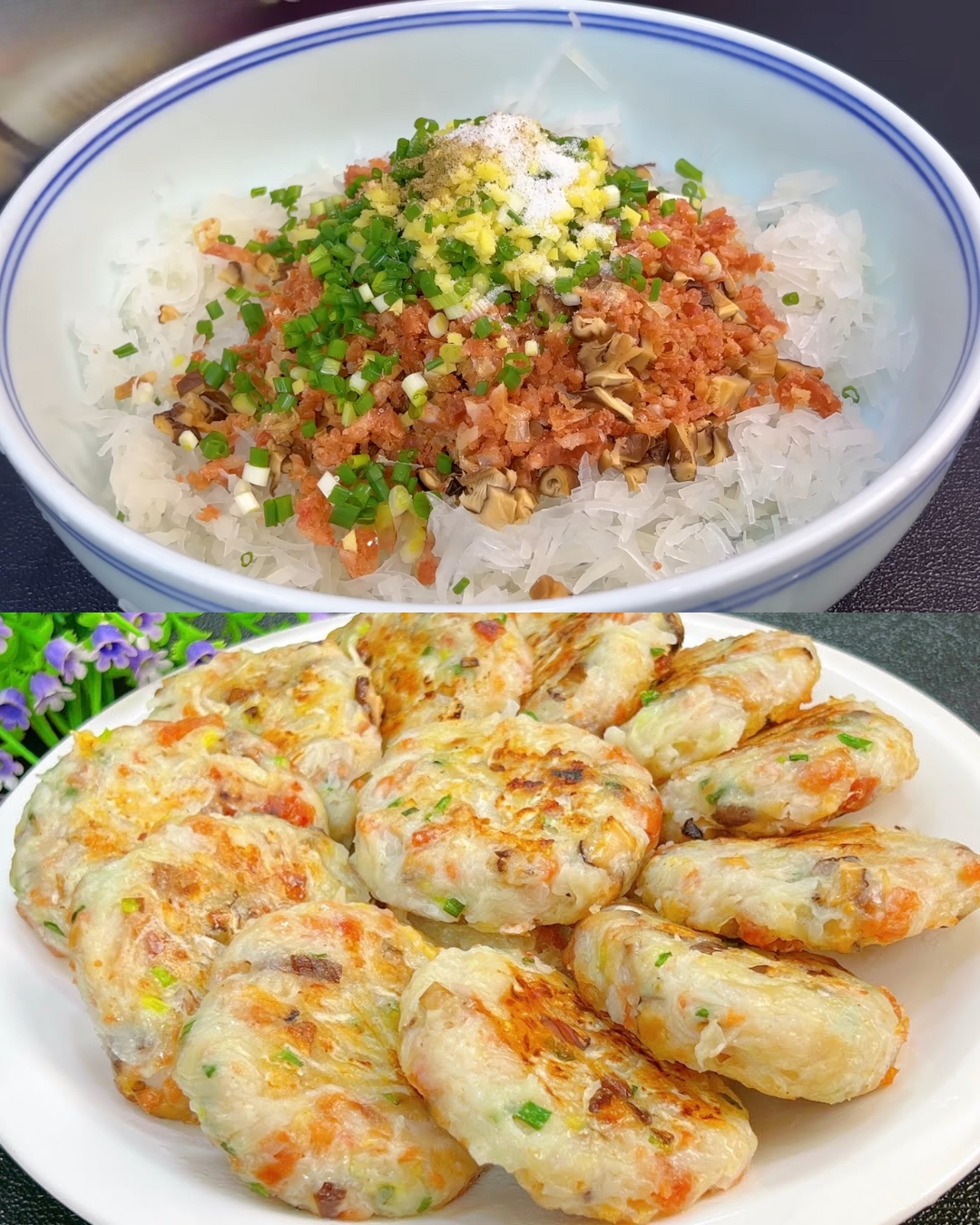 Shredded Radish Breakfast Pancakes