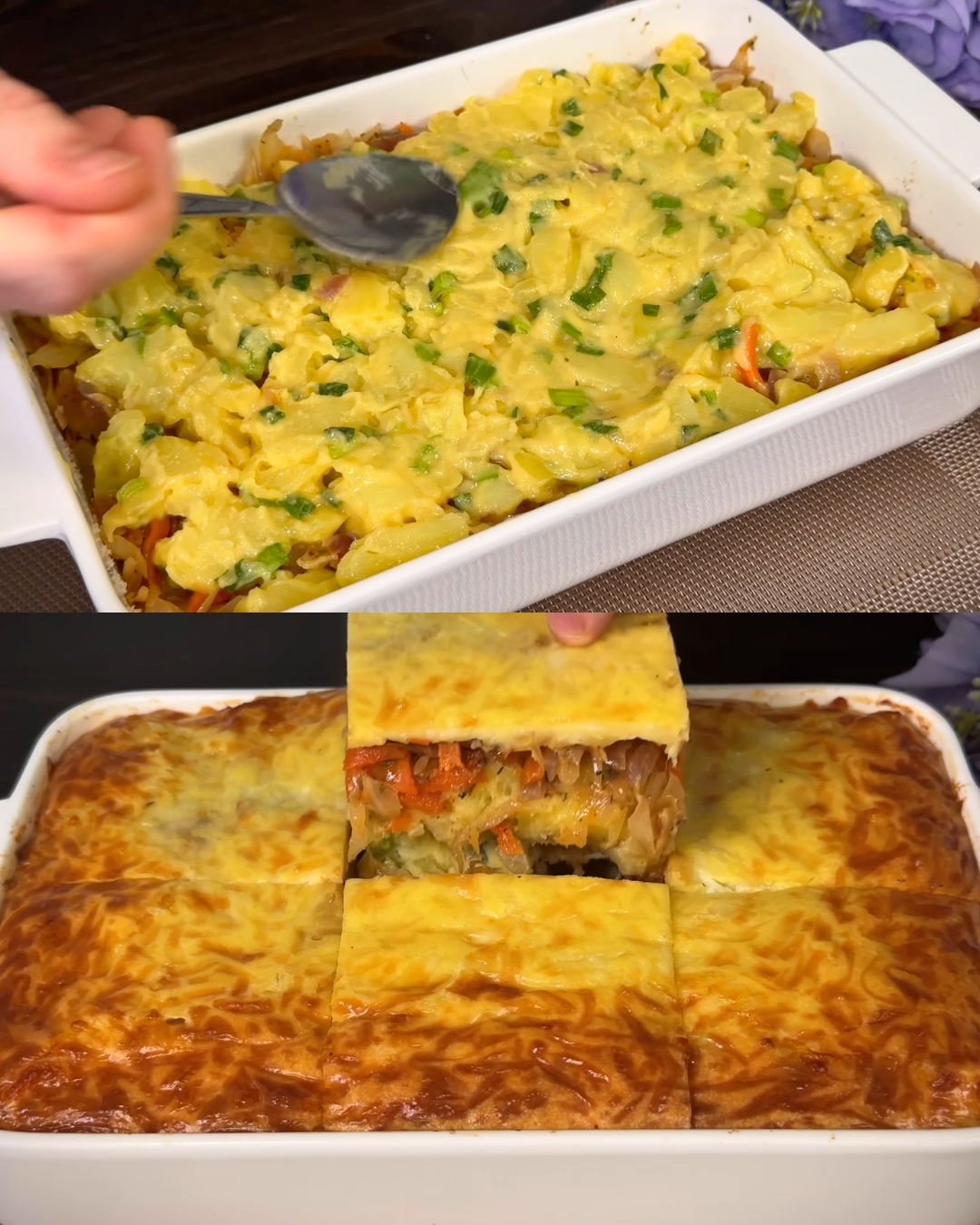 German-inspired Potato and Vegetable Casserole