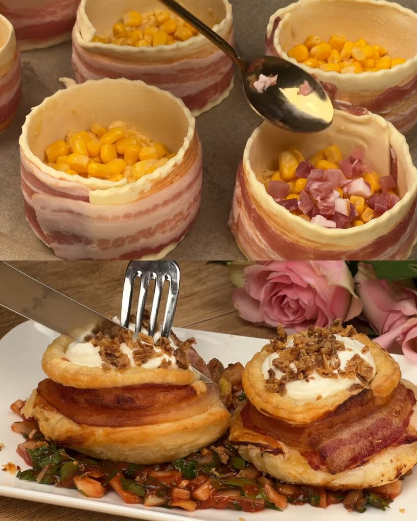 Cheesy Bacon Pizza Tart