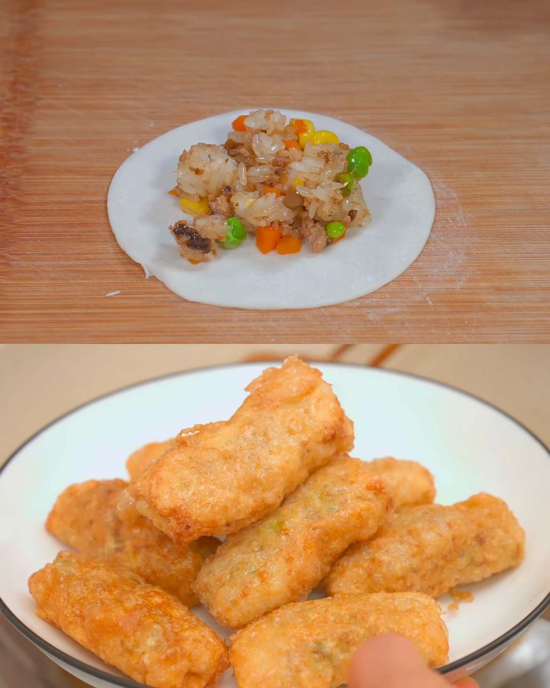 Crispy Glutinous Rice Rolls