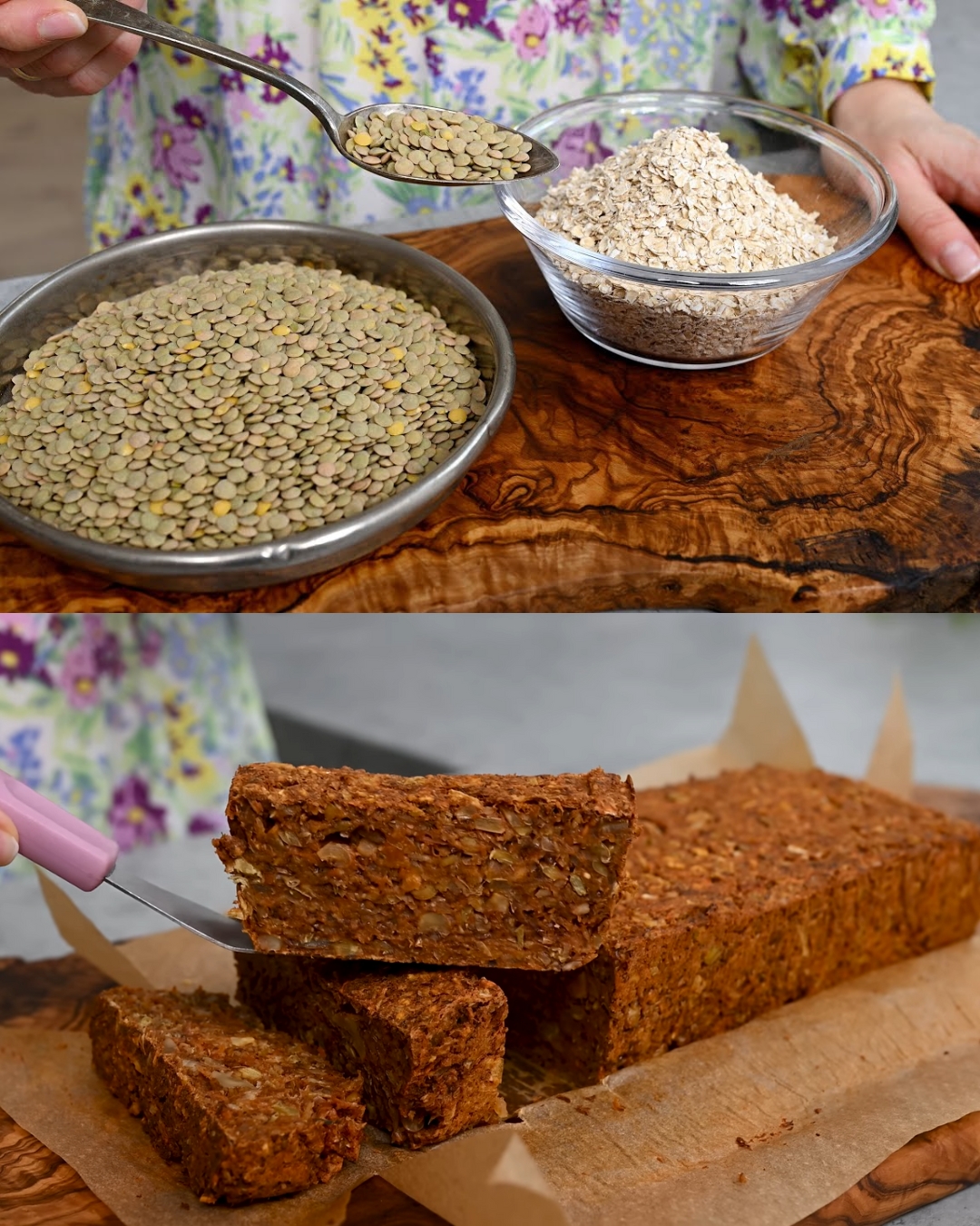 Lentil Roast with Creamy Mushroom Sauce