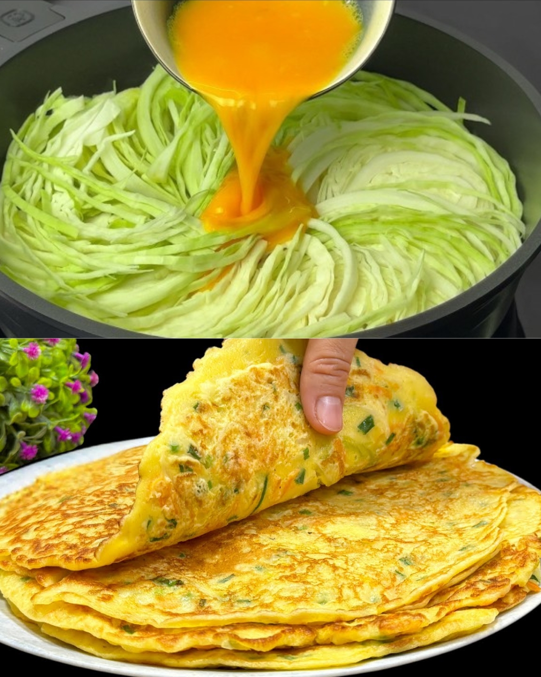 Cabbage Pancakes with Yogurt Dill Sauce