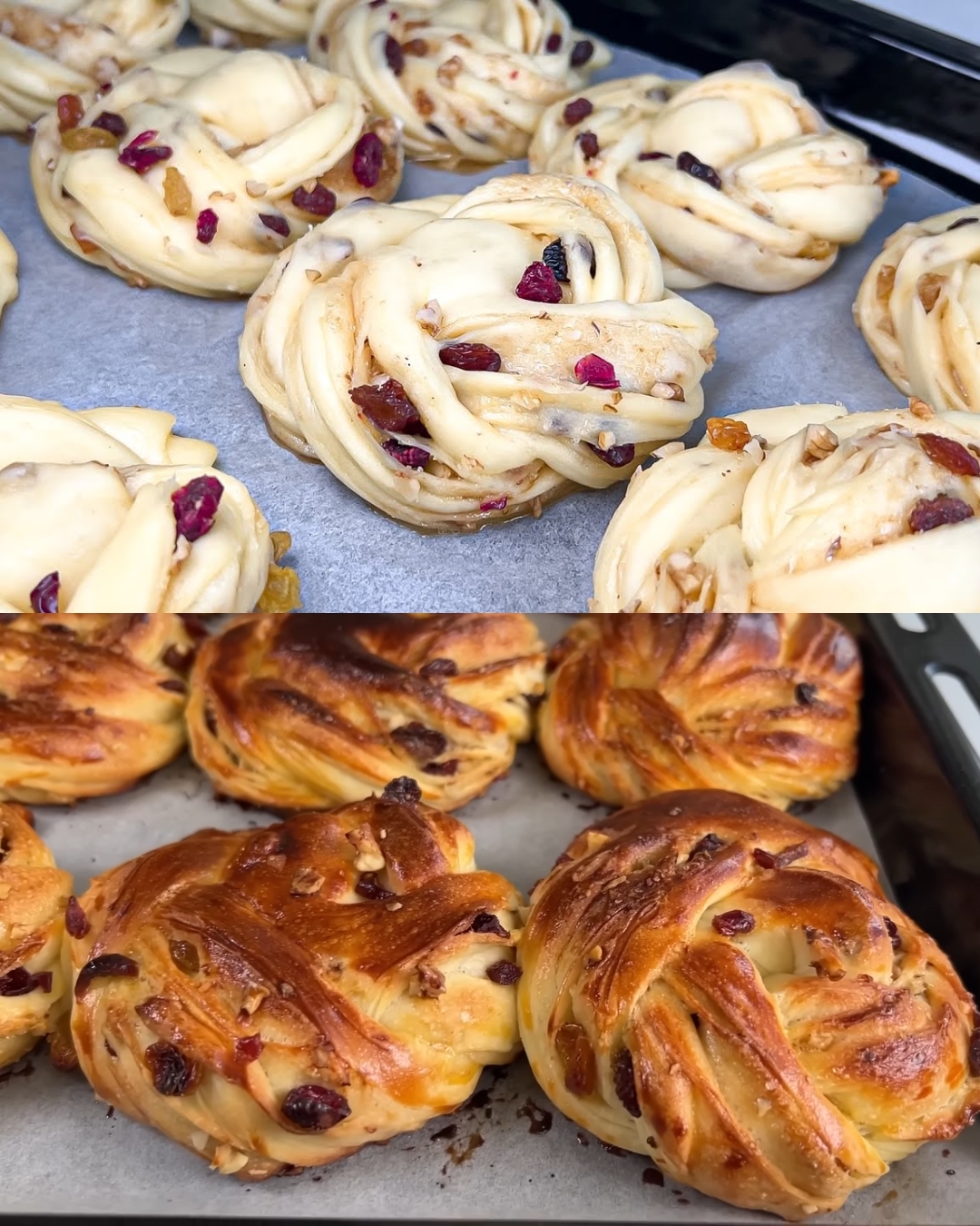 Soft Cranberry and Raisin Bread with Walnuts