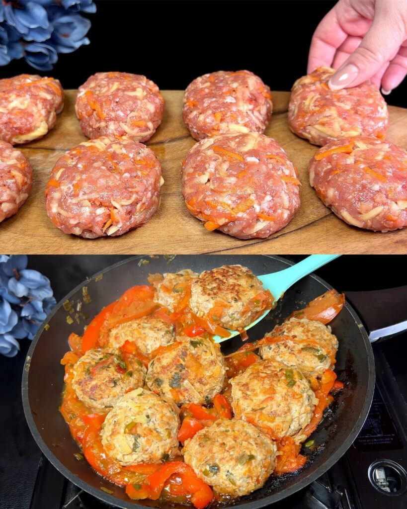 Baked Pork and Vegetable Casserole with Parmesan Topping