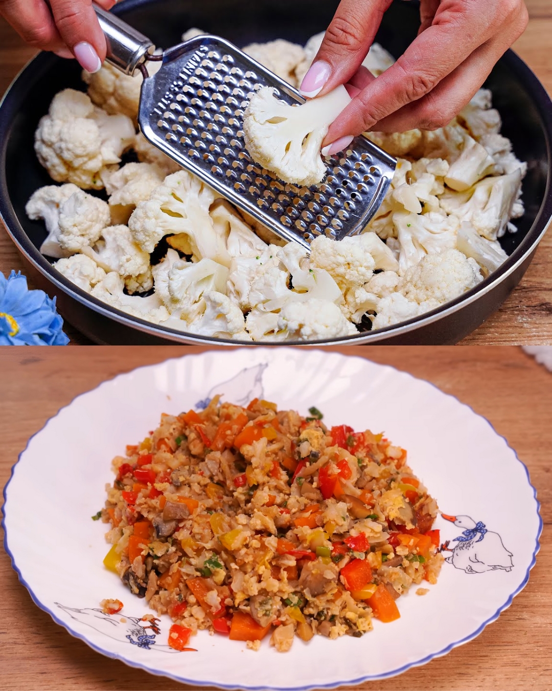 Vegetable Stir-Fried Cauliflower Rice