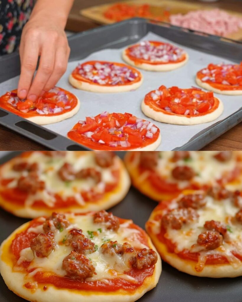Mini Sausage Pizzas