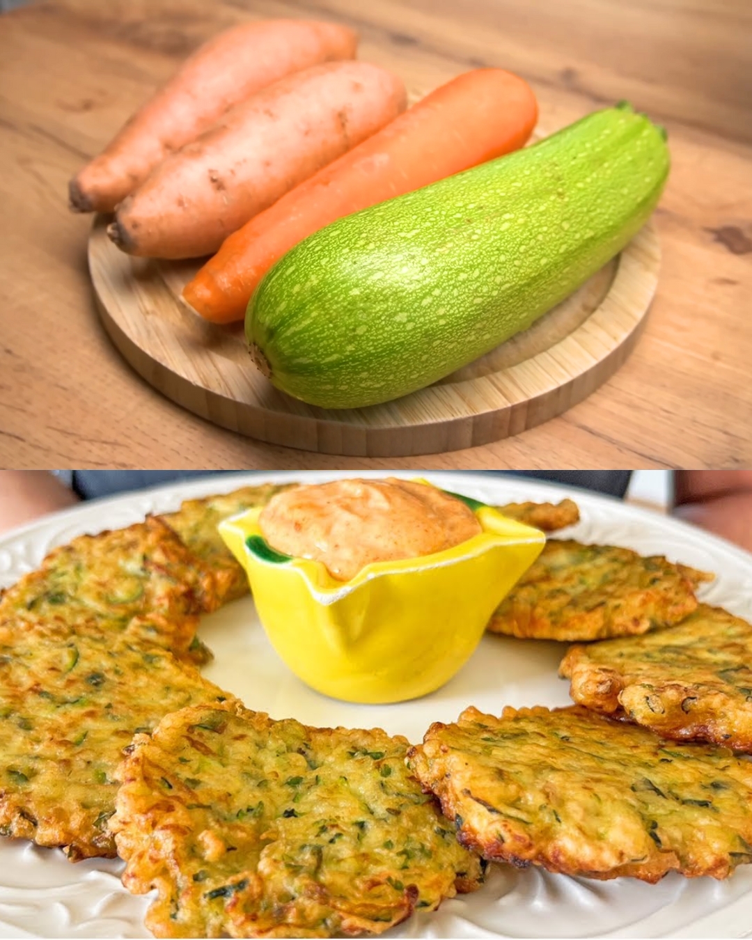 Zucchini, Carrot, and Sweet Potato Fritters