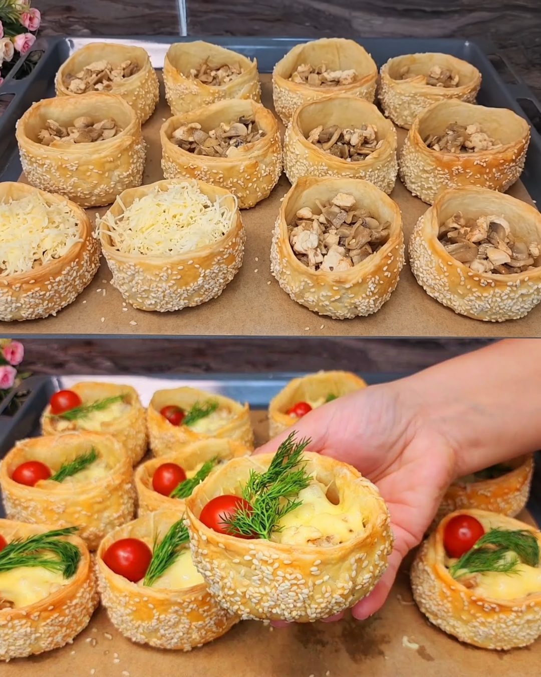 Savory Chicken and Mushroom Muffins