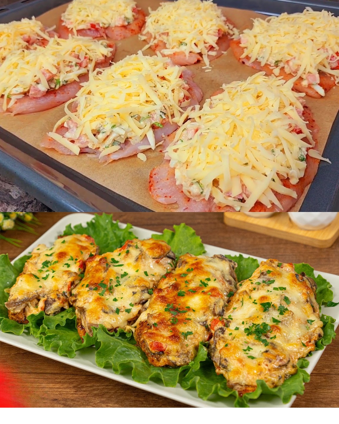 Cheesy Chicken Fillet with Vegetables