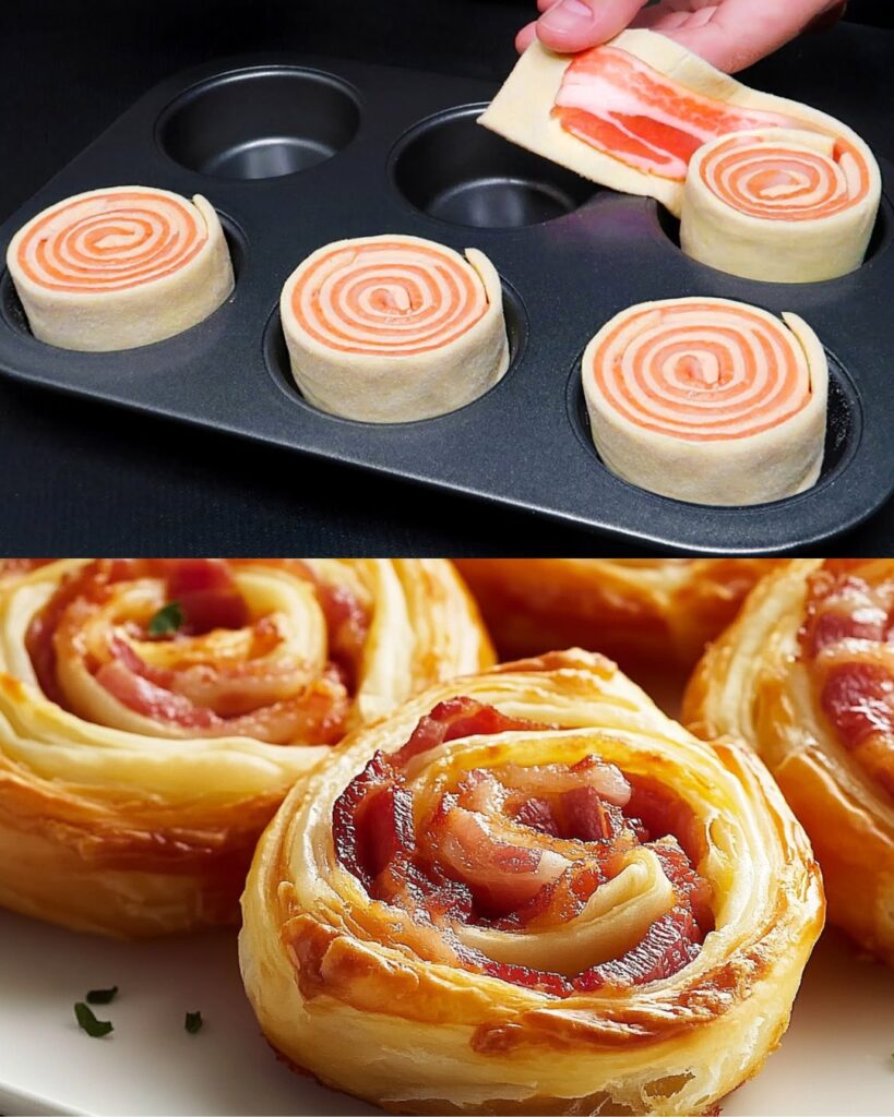 Bacon and Cheese Puff Pastry
