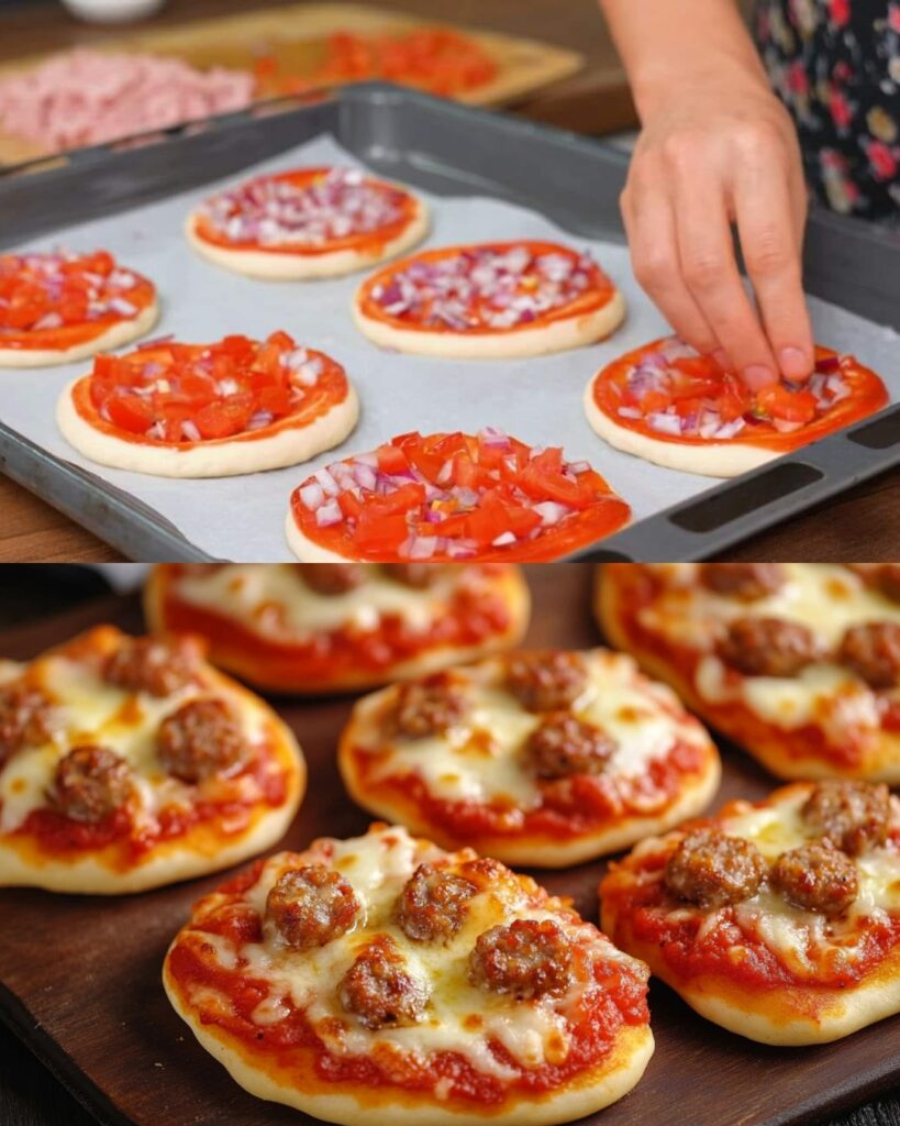 Mini Sausage Pizzas