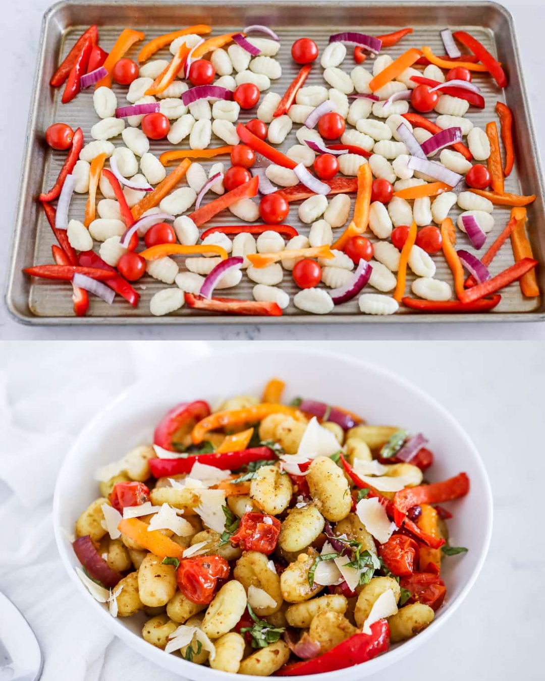 Sheet Pan Pesto Gnocchi and Vegetables
