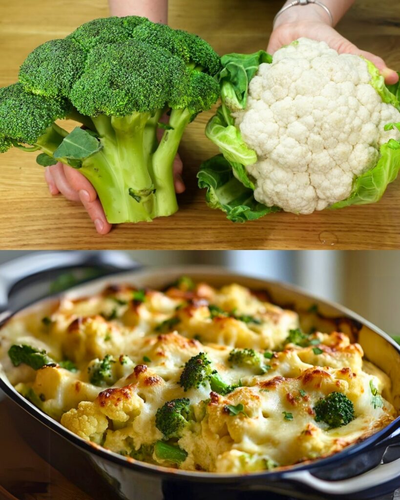 Cauliflower and Broccoli Bake