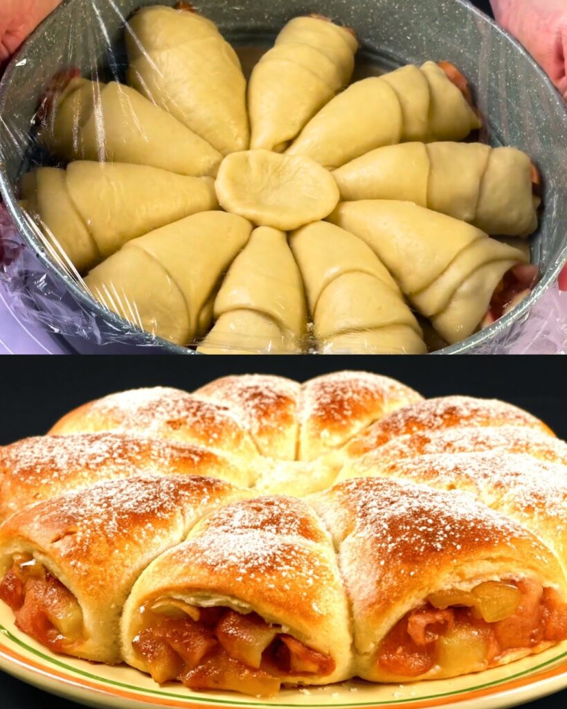 Apple-Filled Yeast Cake – Soft, Sweet, and Irresistible!
