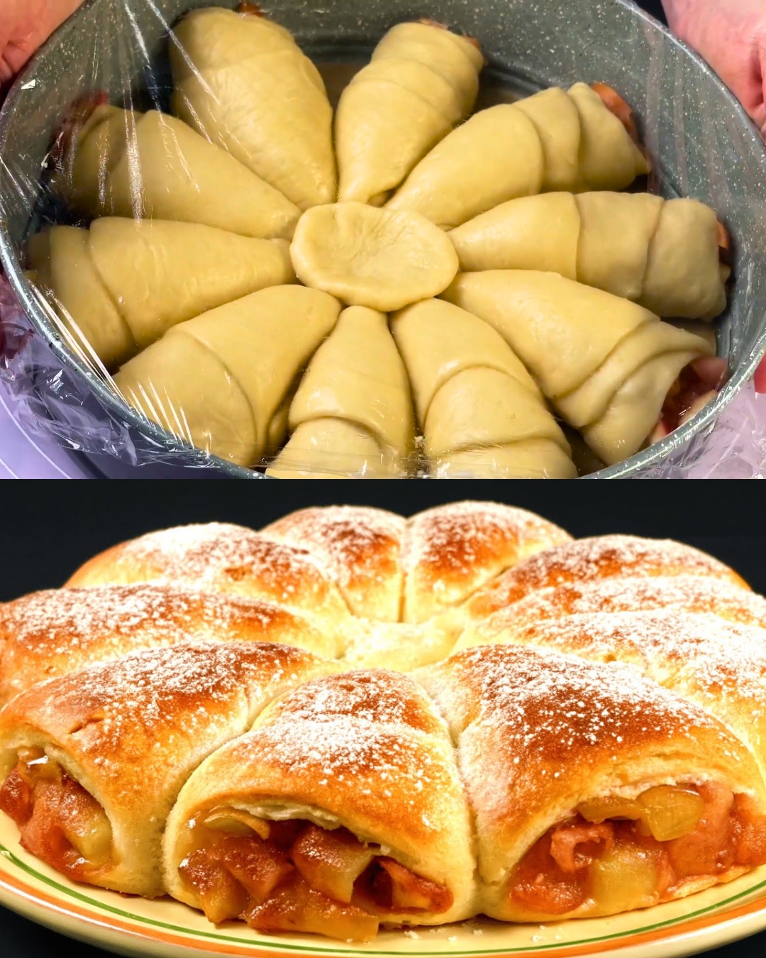 Apple-Filled Yeast Cake – Soft, Sweet, and Irresistible!