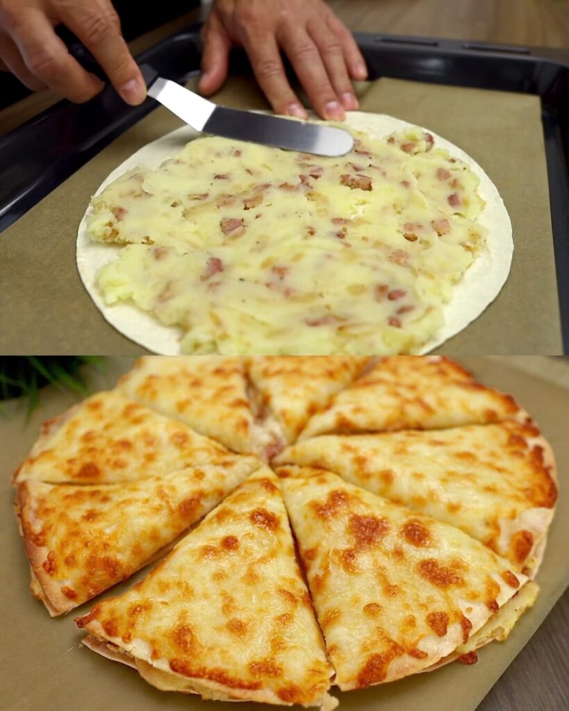 Tortilla Potato and Mozzarella Bake