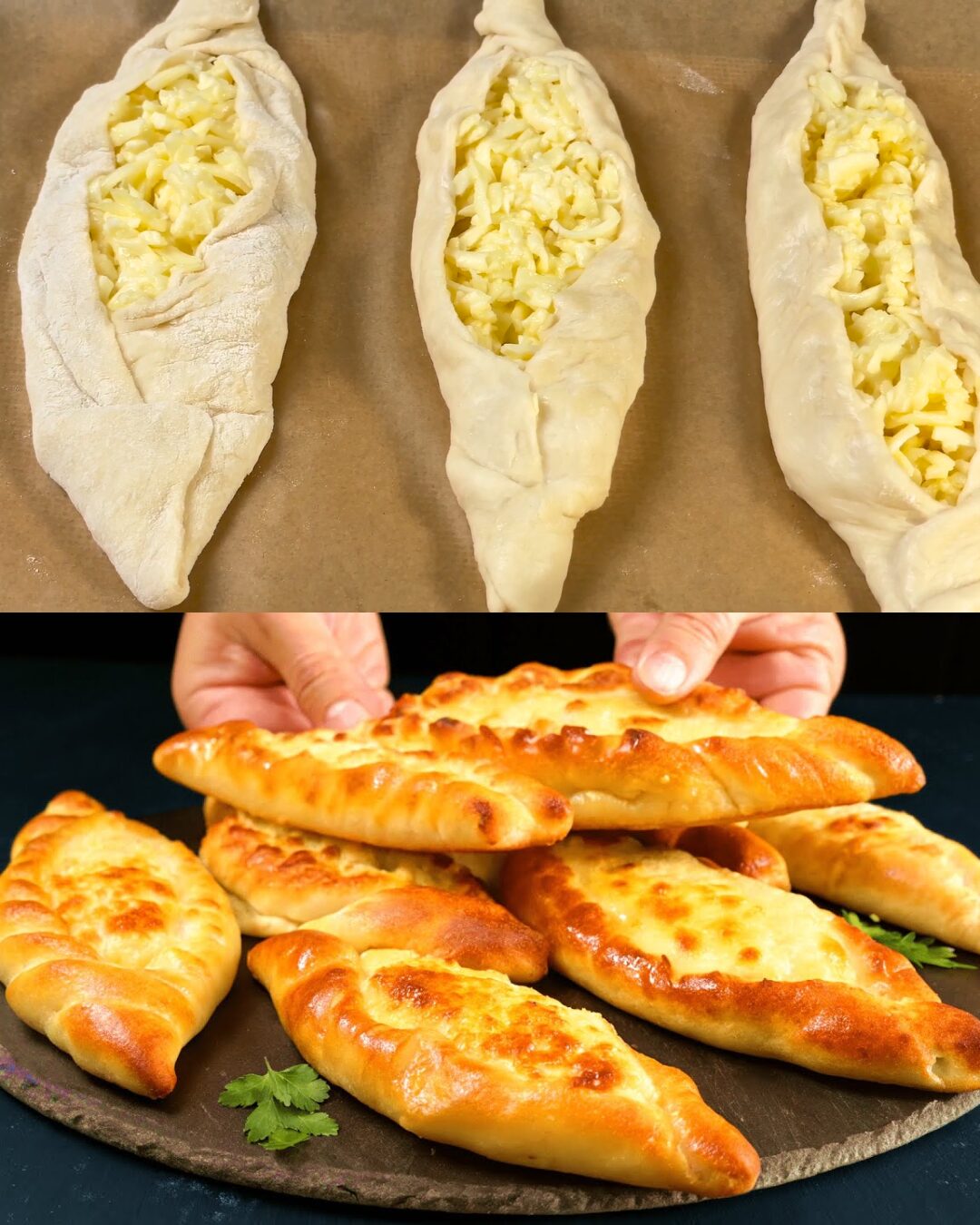 Cheese Pide (Turkish Cheese Flatbread)