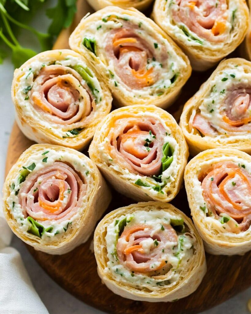 Ham and Cheese Ranch Roll-Ups