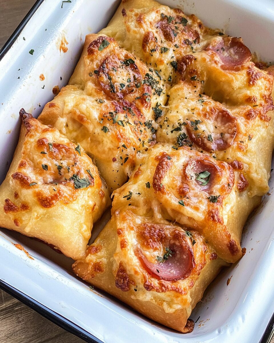 Ham and Cheese Pizza Rolls