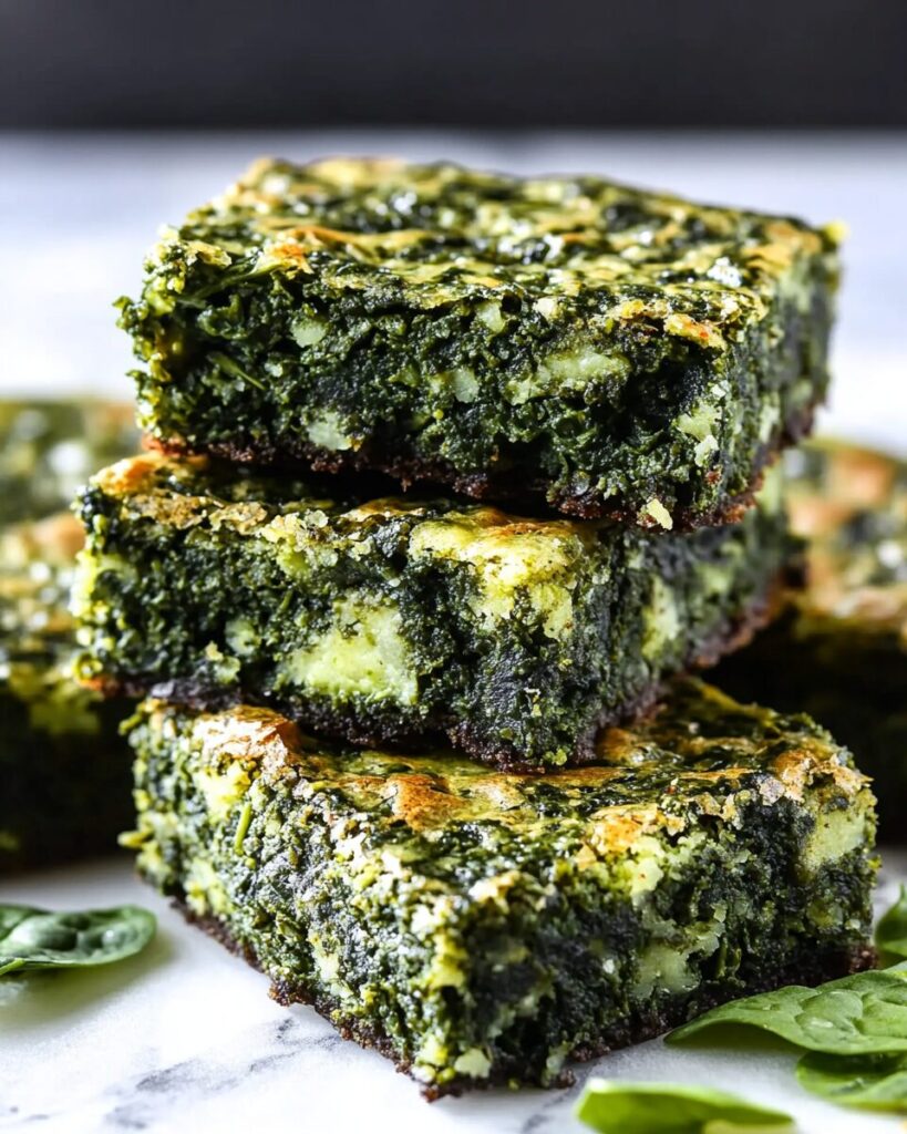 Spinach Brownies finished dish