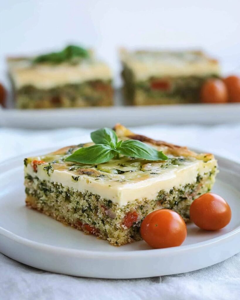 Zucchini Bars finished dish