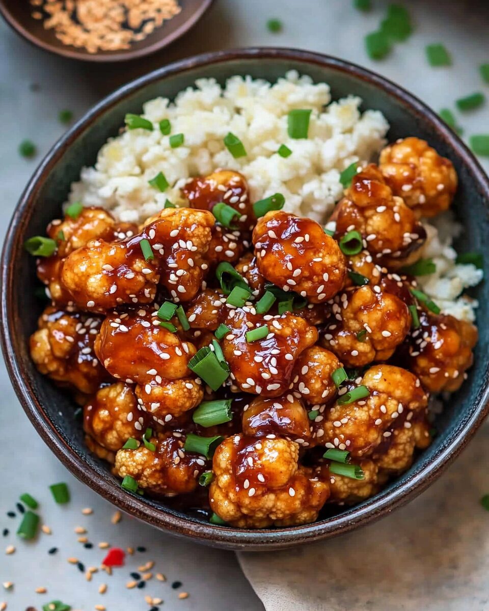 Sticky Sesame Cauliflower