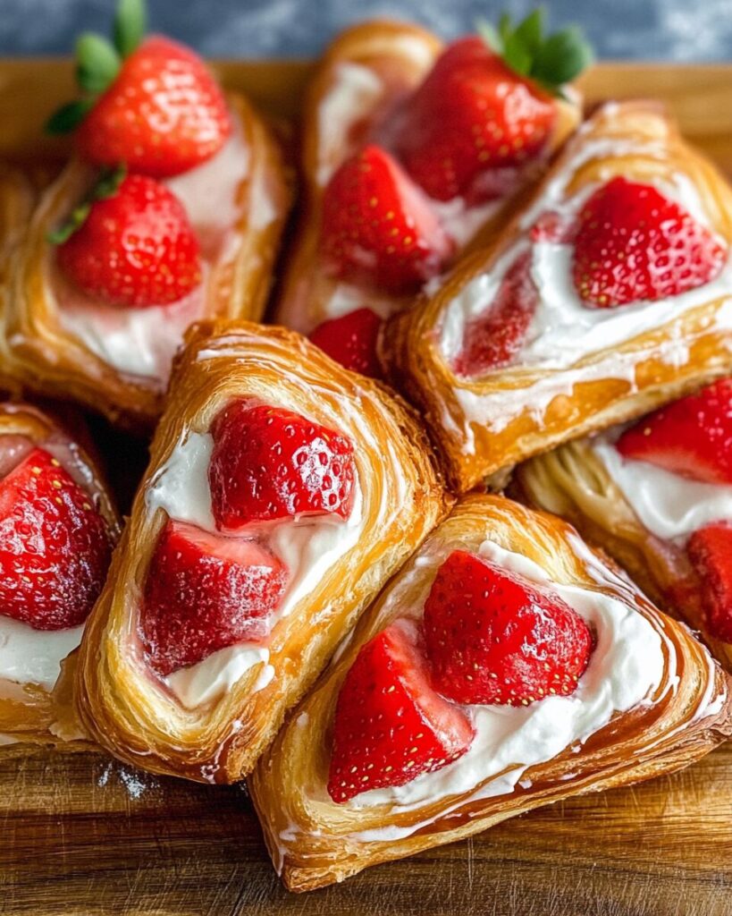 Strawberry Danish finished dish
