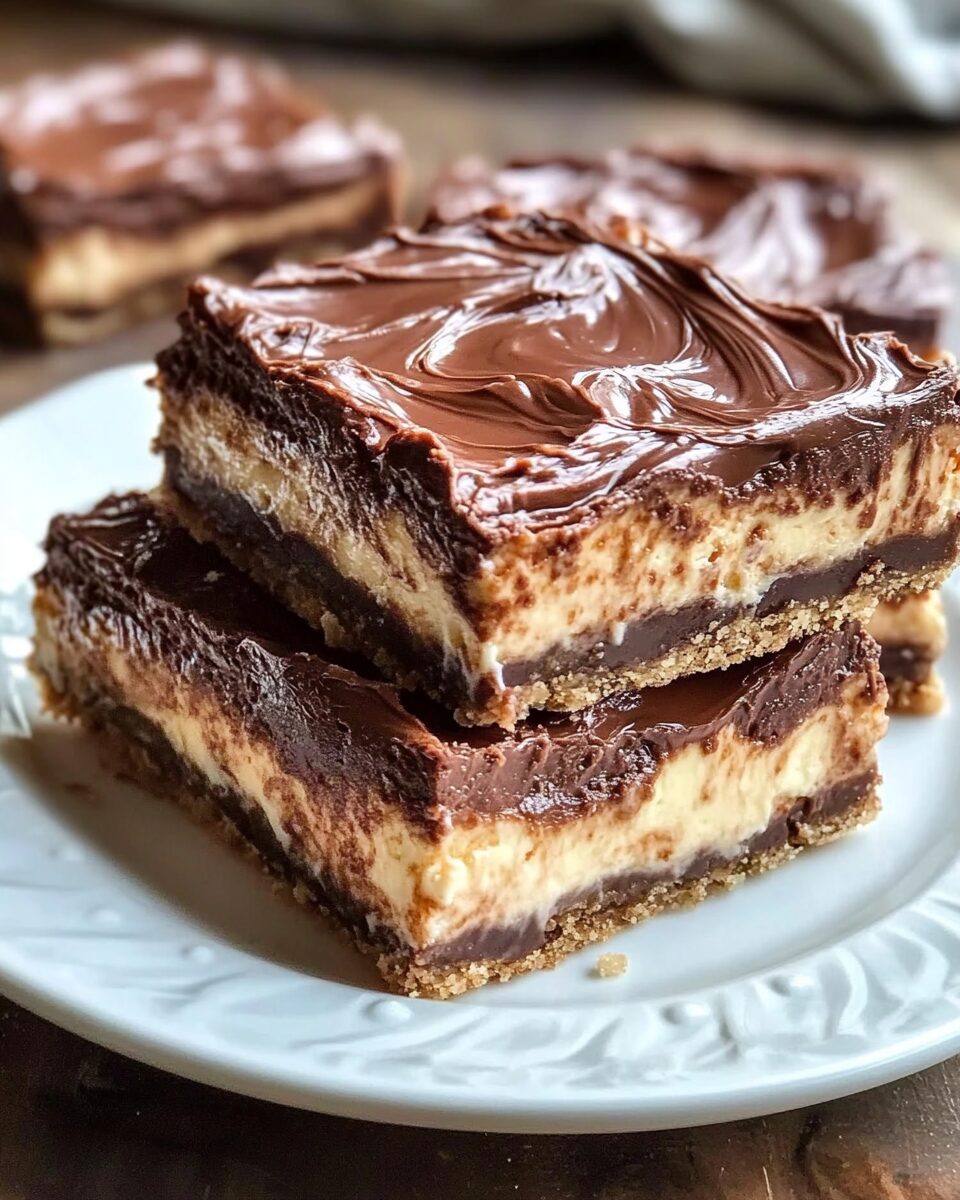 Nutella Cheesecake Bars