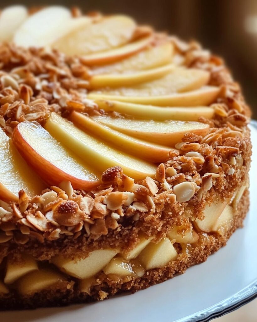 Swedish Apple Cake finished dish