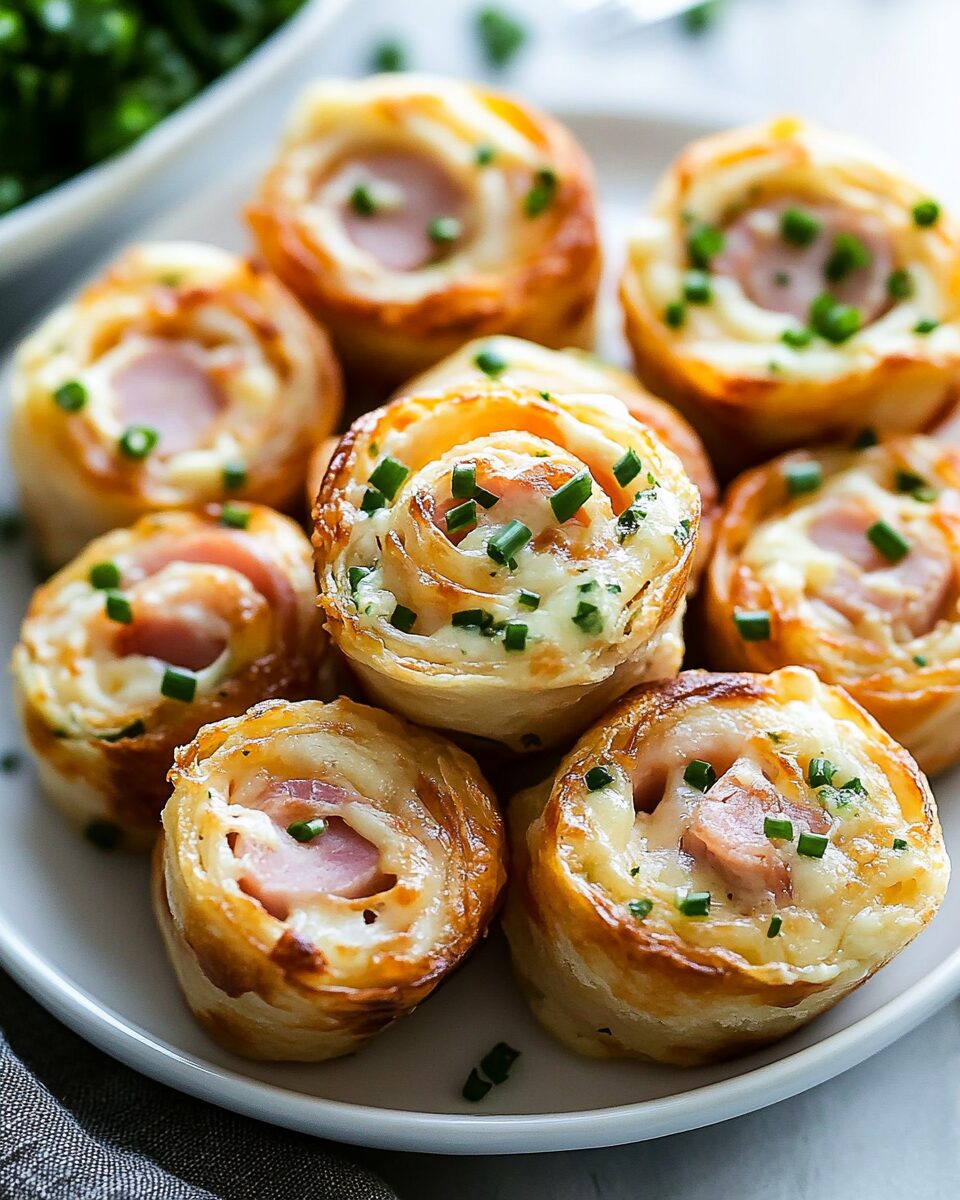Savory Ham and Cheese Pinwheels