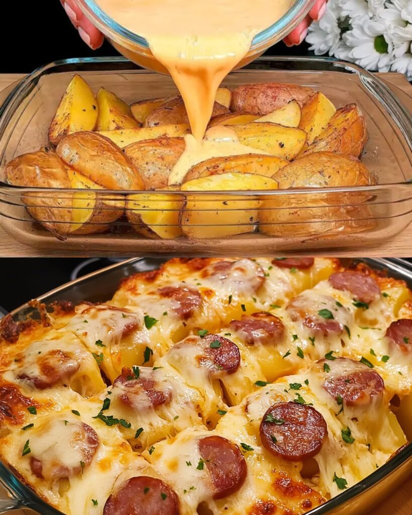 Cheesy Potato and Sausage Casserole
